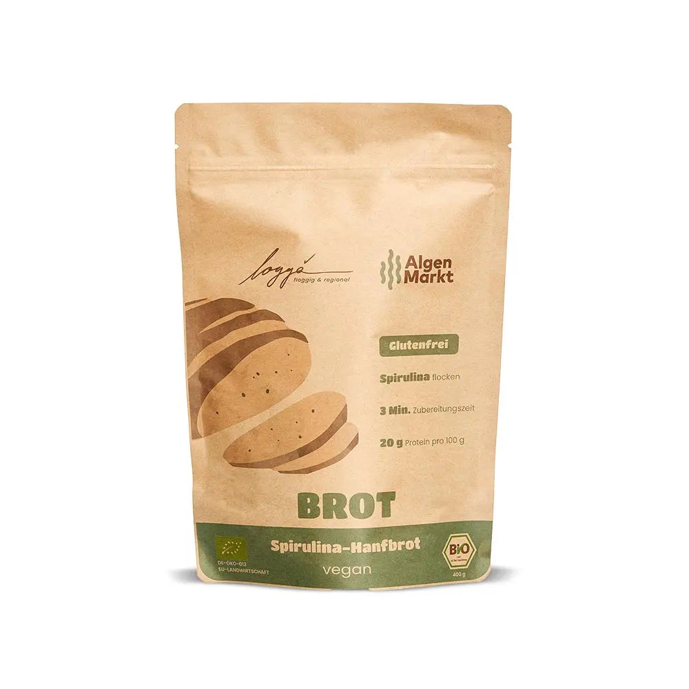 Brotbackmischung mit Algen & Hanf – glutenfrei & proteinreich 400 gr.