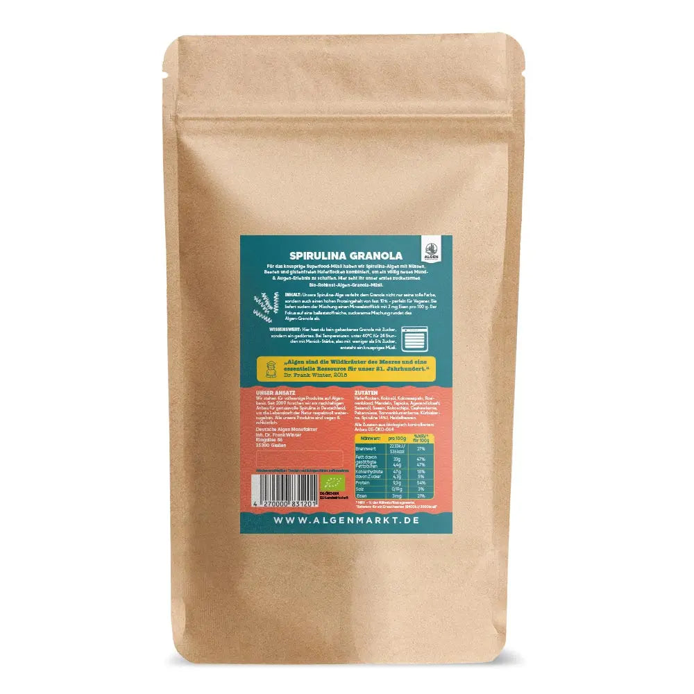 Spirulina Körnermix Bio – knusprig, nussig & voller Power 🌿 250 gr.