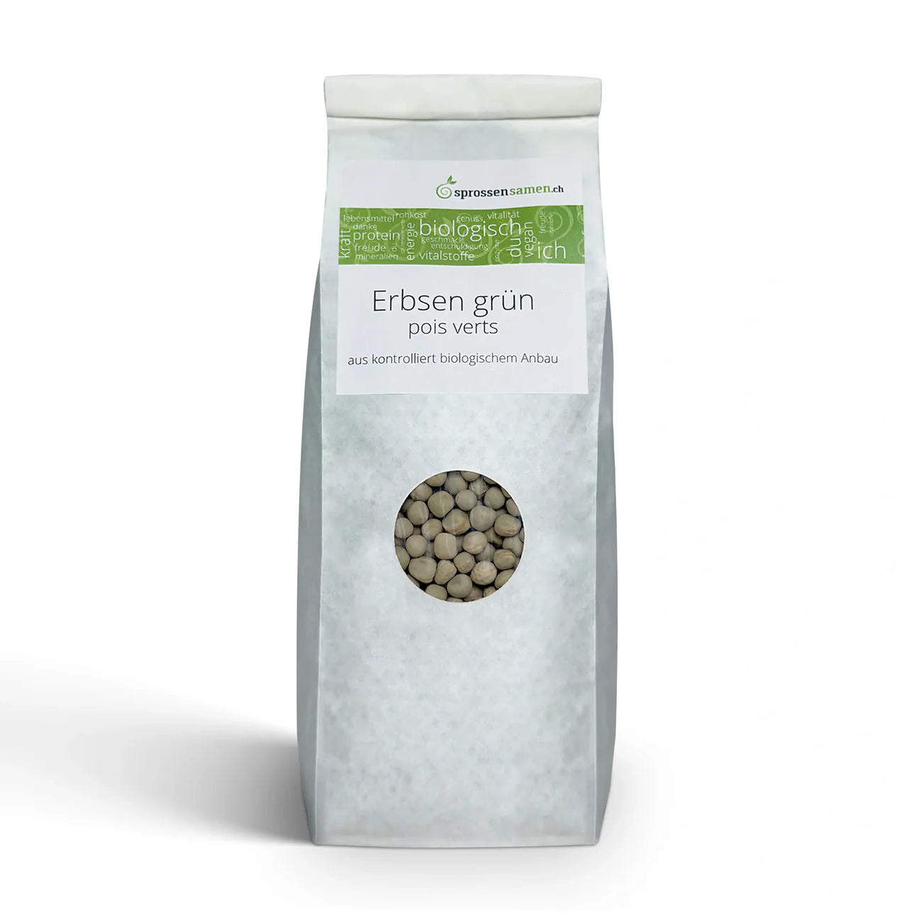 Grüne Erbsen Sprossen – BIO 500 g