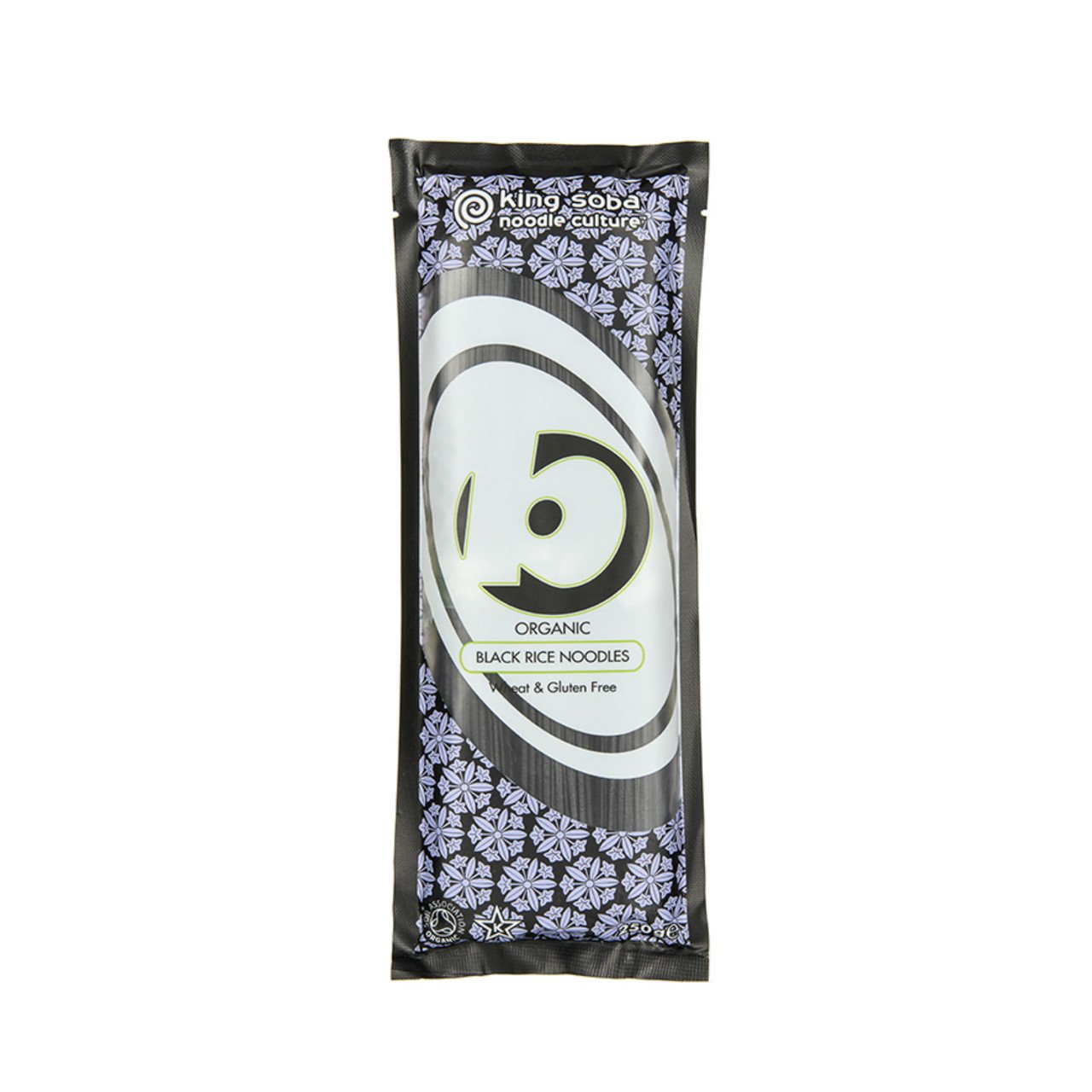 King Soba Schwarze Reisnudeln, glutenfrei, EU Bio 250 gr.