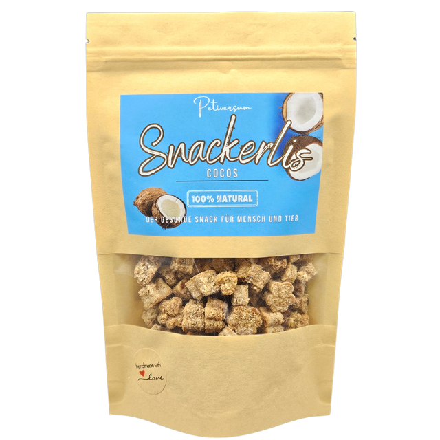Vegane Kokos Snackerli für Sie und ihren Vierbeiner 100gr.