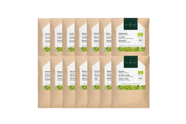 Bio-Microgreens Komplettset – Die ganze Vielfalt der Pflanzenkraft
