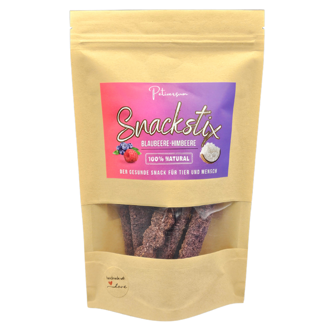 Vegane Snachstix mit Beeren für Sie und ihre Vierbeiner 100gr.