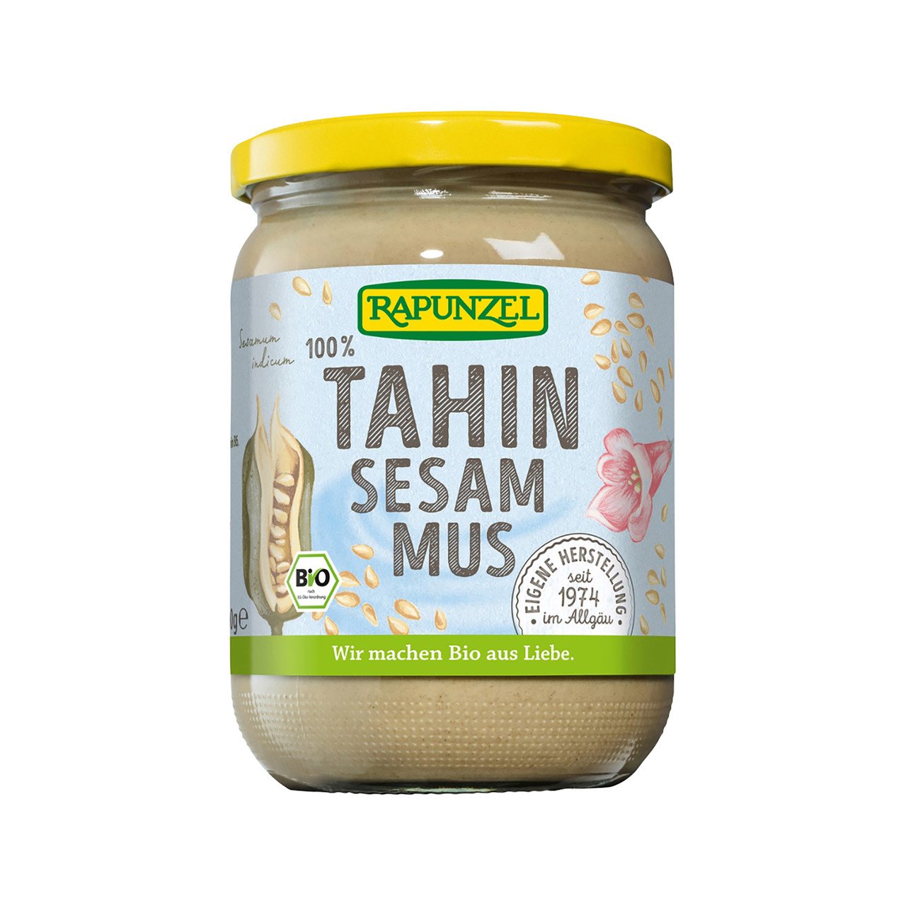 Rapunzel Tahin ohne Salz – Sesammus 500 g Glas 🌿
