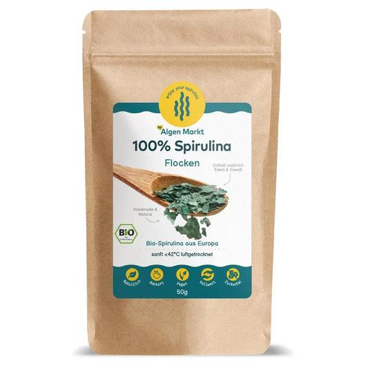 Spirulina Flocken Bio – pure Energie aus Griechenland 100 gr.