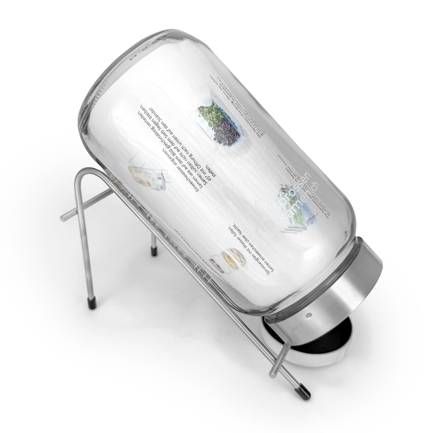 3100 ml. Glas für Sprossen - grösseres Glas für noch mehr gesunde Sprossen