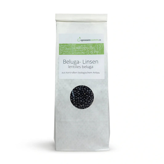 Beluga Linsen Sprosssensamen Bio 500 gr