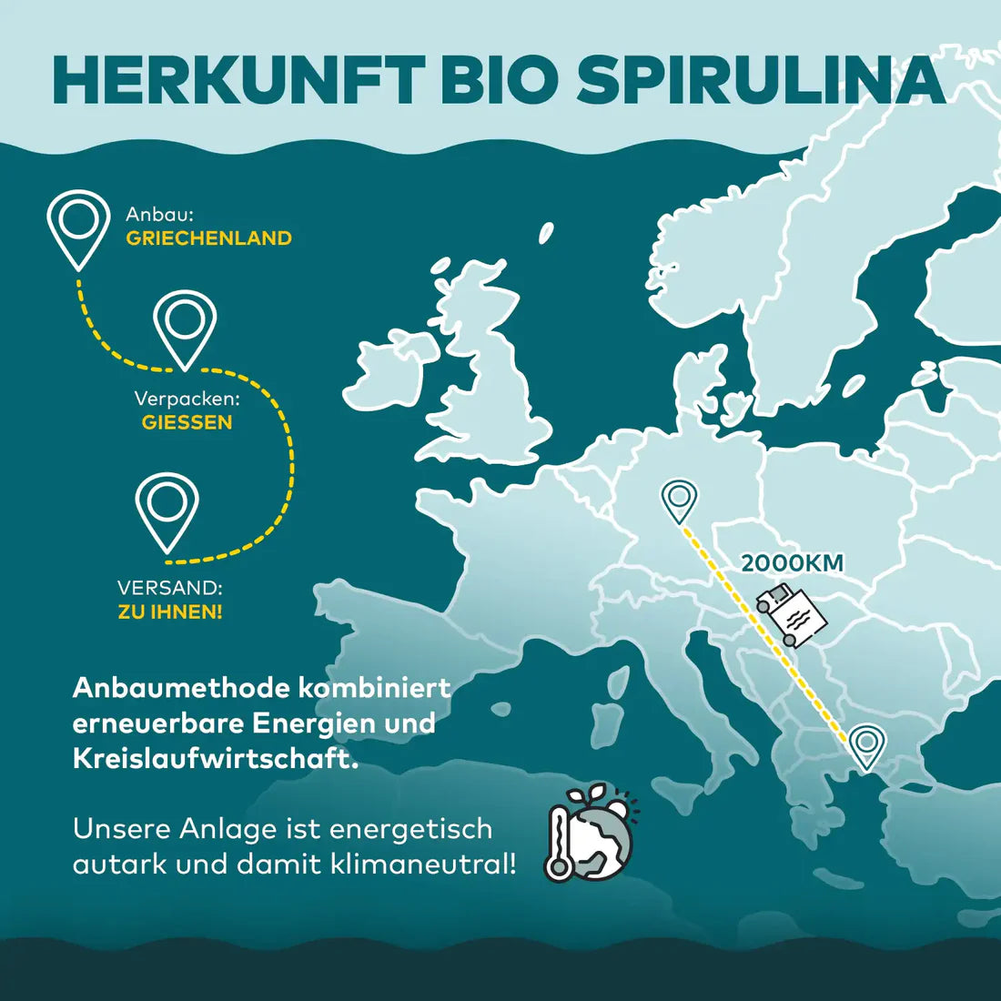 Spirulina Flocken Bio – pure Energie aus Griechenland 100 gr.