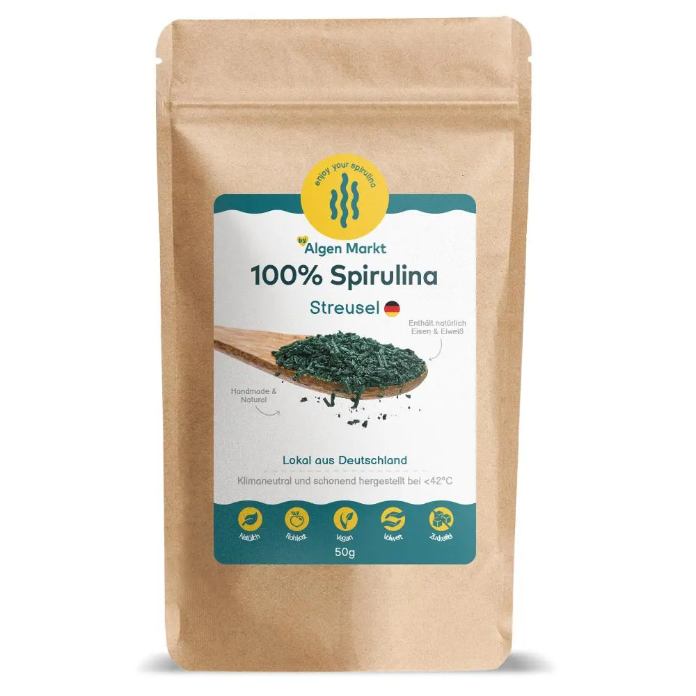 Spirulina Streusel aus Deutschland 100 gr.