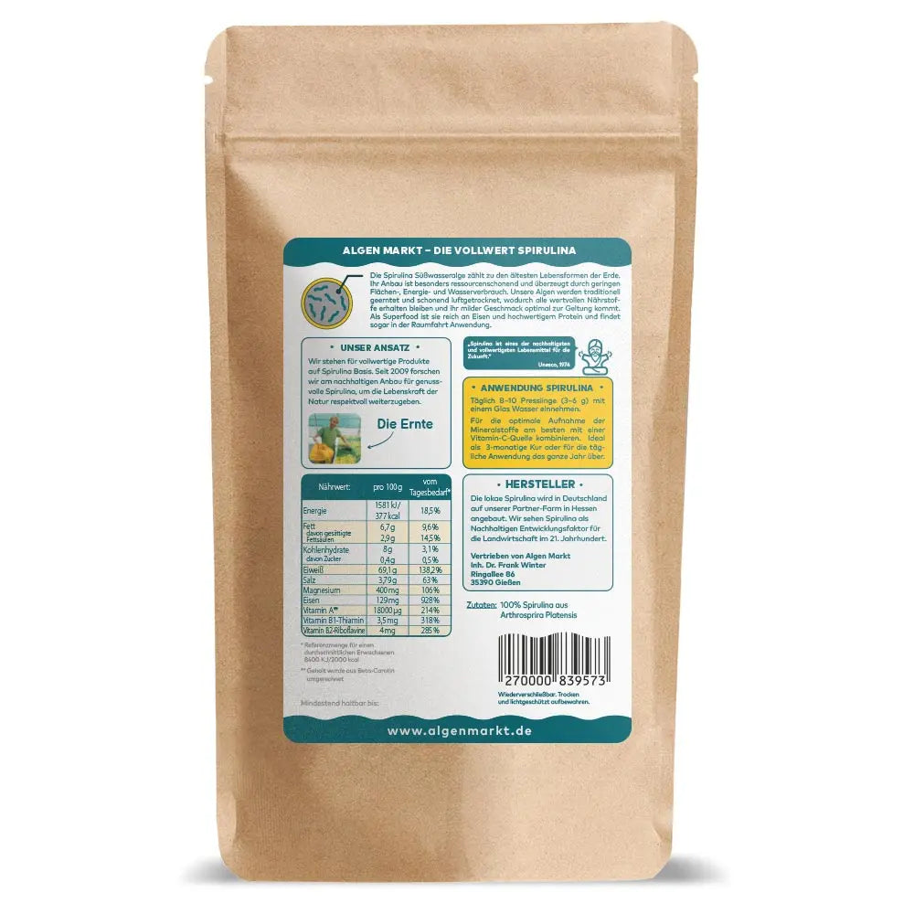 Spirulina Streusel aus Deutschland 100 gr.