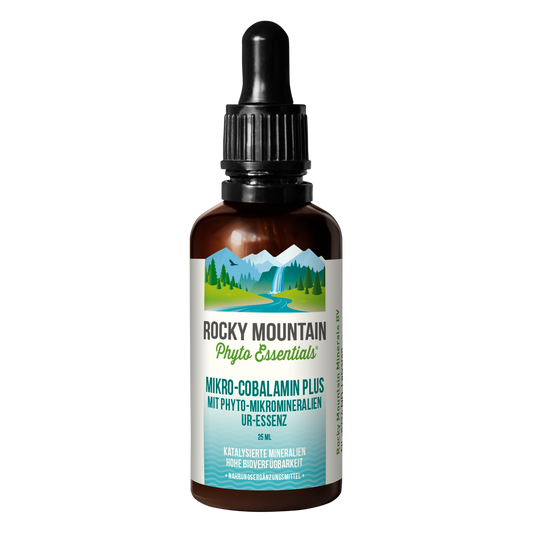 Mikro Cobalamin Plus – Vitamin B12 mit Folsäure & Ur-Mineralien 25 ml.