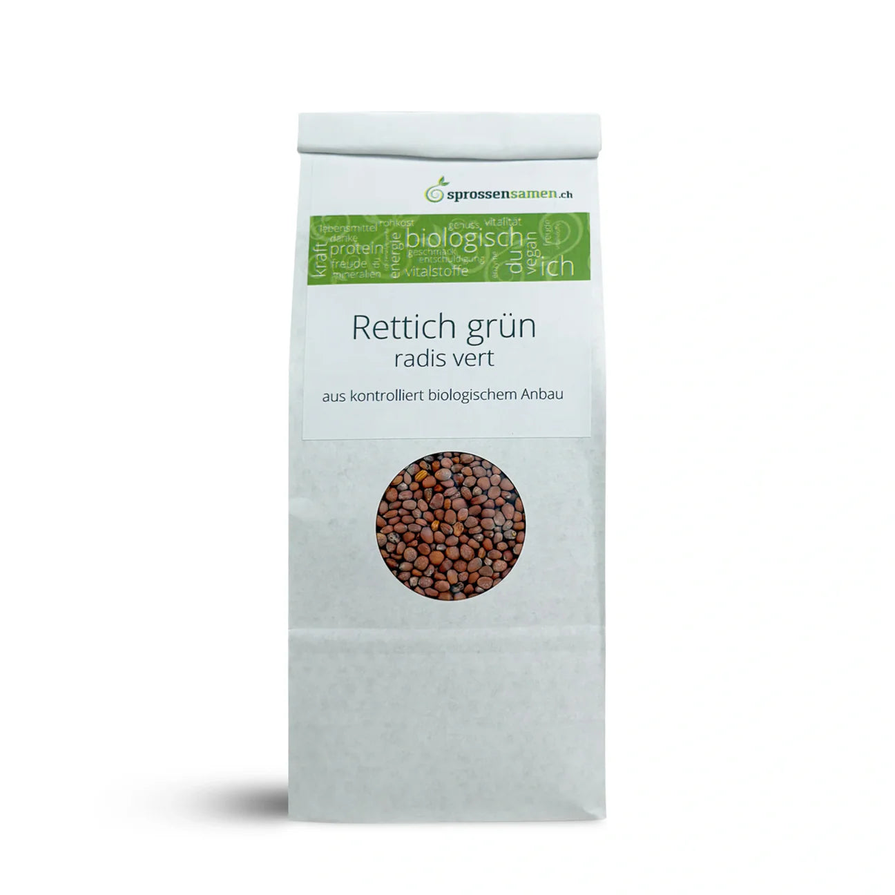 Rettich grün Bio Sprossensamen 250 gr.