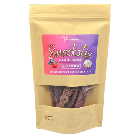 Vegane Snachstix mit Beeren für Sie und ihre Vierbeiner 100gr.